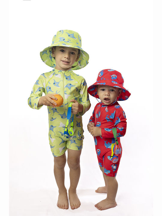 Zoocchini Kids Swimwear Long Sleeve One-piece Green
