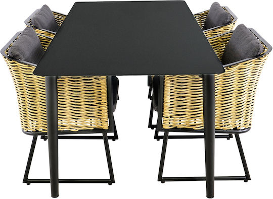 Stuhl Solamente Braun 56x60x77cm