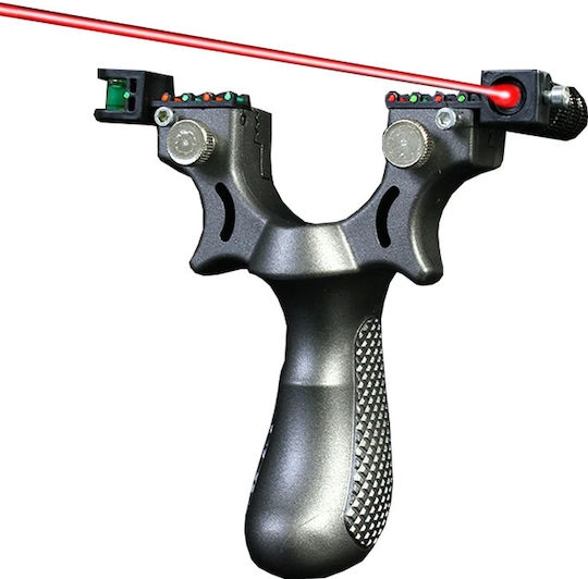 Laser Slingshot Package 100 Metal Balls 10 Mm 11.5 Cm A Handle Silver