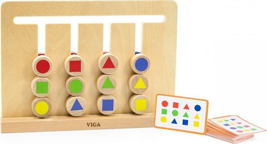 Viga Toys Montessori Joc Educațional de Cunoștințe din Lemn pentru 3+ ani Ani