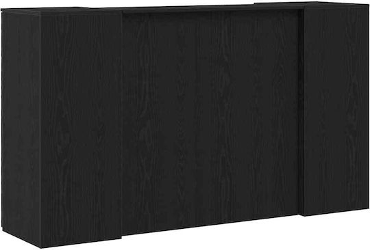 vidaXL Professional Office Reception Desk L180xW50xH103.5cm with Cabinet
