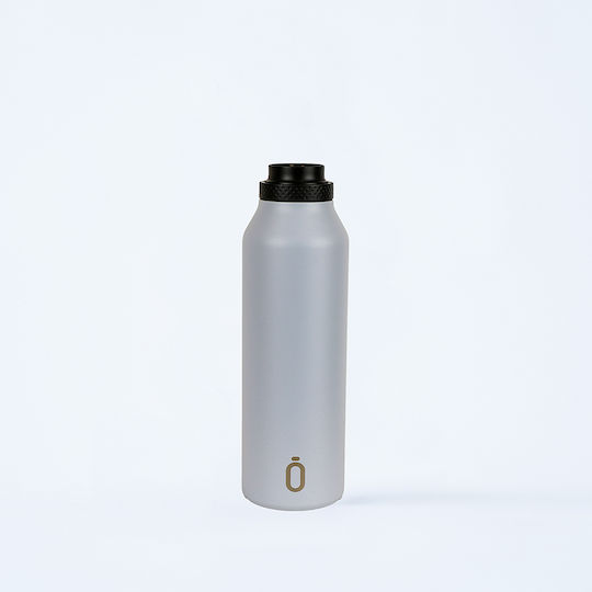 Runbott Μπουκάλι Θερμός Ανοξείδωτο BPA Free 600ml Γκρι Ανοιχτό
