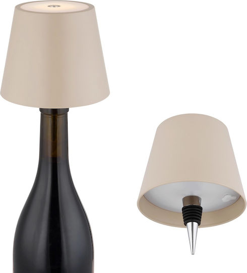 Globo Lighting Metal Table Lamp with Beige Shade and Base