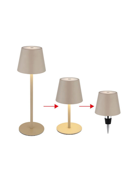 Globo Lighting Table Lamp with Beige Shade and Base