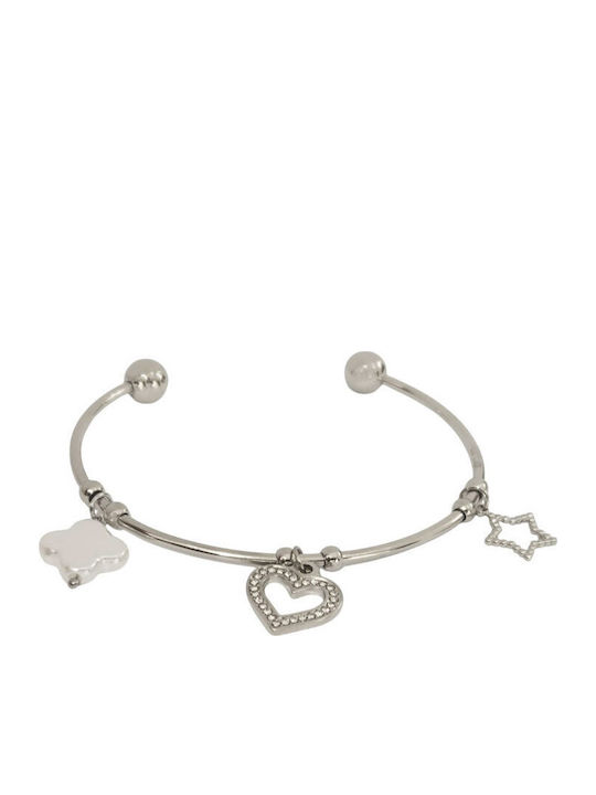 Women's Handcuff Bracelet Made of Stainless Steel 6.6cm