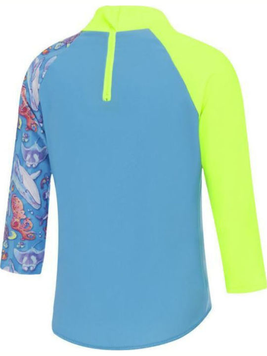 Speedo Digital Costum de baie pentru copii Bluză cu mânecă lungă Turcoaz