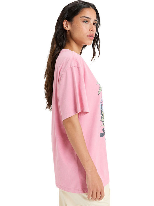 Sunnyoversize Women's Blouse Cotton Discreet Mauve