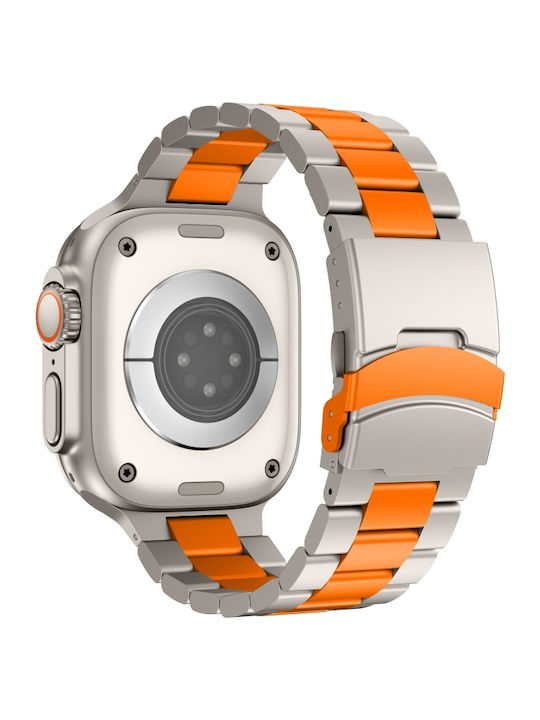 Apple Watch Series 10 Titanium Alloy Three-Bead Watch Rim 46 Mm Orange Titanium