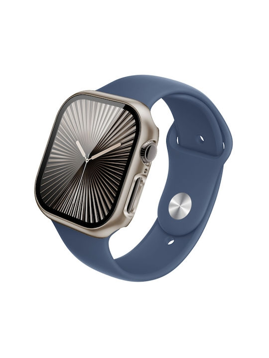 Carcasă cu film încorporat Imak pentru Apple Watch Series 10 46mm, Titan Auriu
