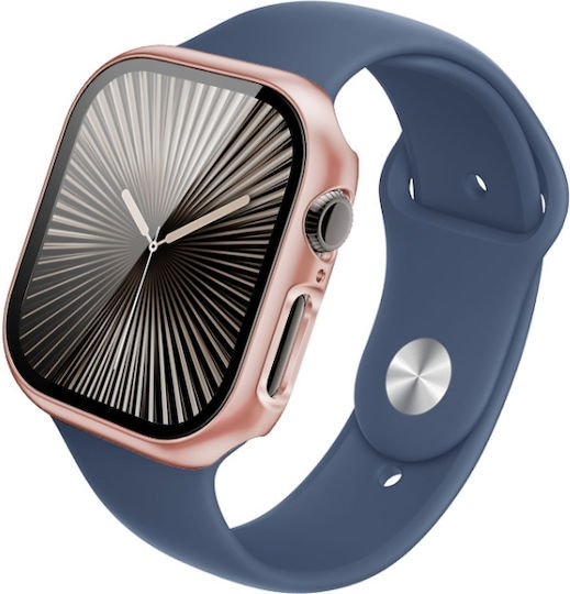 Apple Watch Series 10 46mm Imak Ενσωματωμένη Θήκη Ρολογιού Φιλμ Ροζ Χρυσό