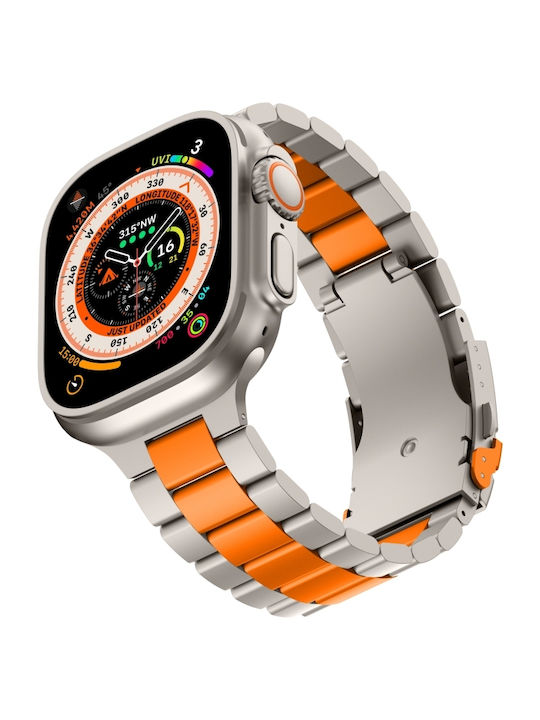 Apple Watch Series 10 Titanium Alloy Three-Bead Watch Rim 46 Mm Orange Titanium