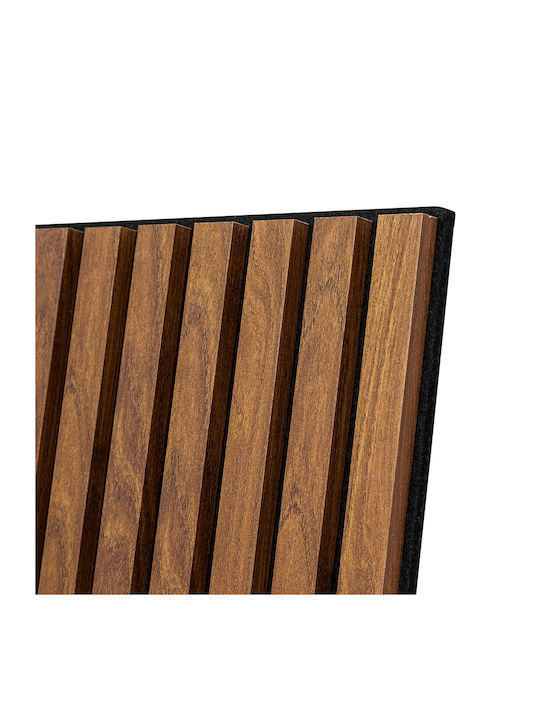3D Πάνελ Τοίχου από MDF Βιδωτό / με Κόλλα A-s Colva Καφέ 60x60εκ.