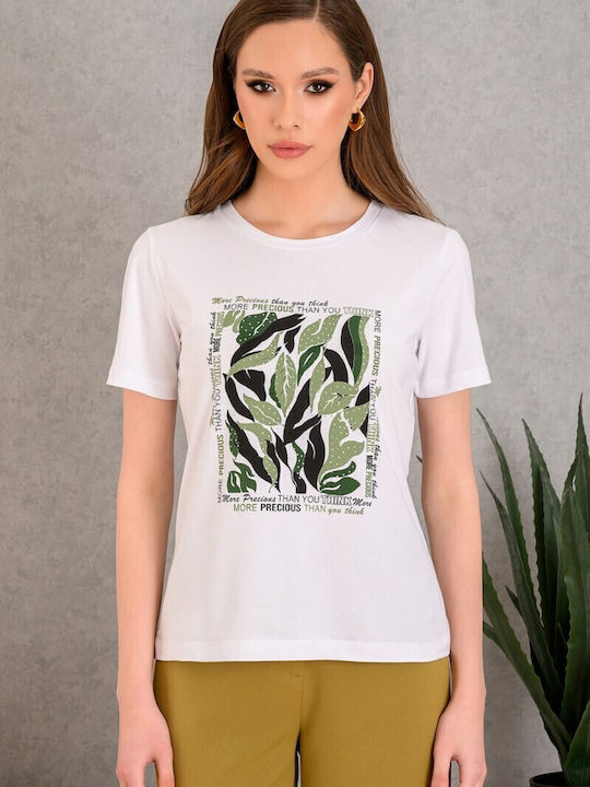 Bluze Damă T-Shirt Alb