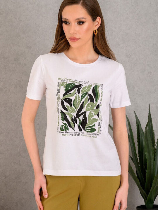 Bluze Damă T-Shirt Alb