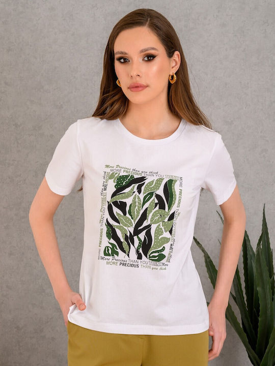 Bluze Damă T-Shirt Alb