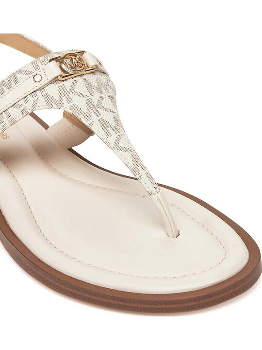 Women's Flat Sandals in White Color