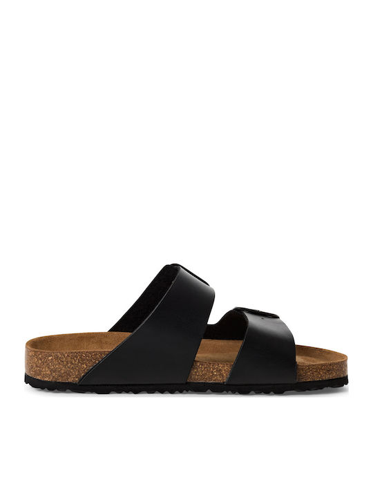Women's Flat Sandals in Black Color
