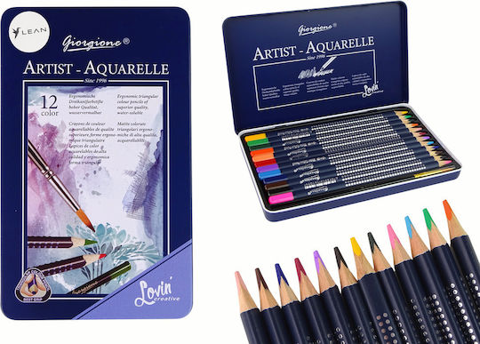 Lean Toys Farbstift-Set Aquarell 12Stück Packung von 1 Verpackungen