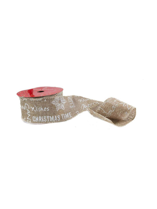 TnS Christmas Ribbon Beige 100cm 1pc
