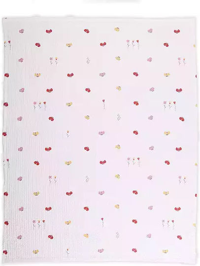 Nef-Nef Homeware Κουβέρτα Κούνιας Lady Bug Πικέ Μπεζ 110x150εκ.