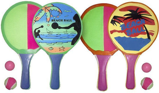 Summertiempo Kids Beach Rackets Two Sides & 2 Balls