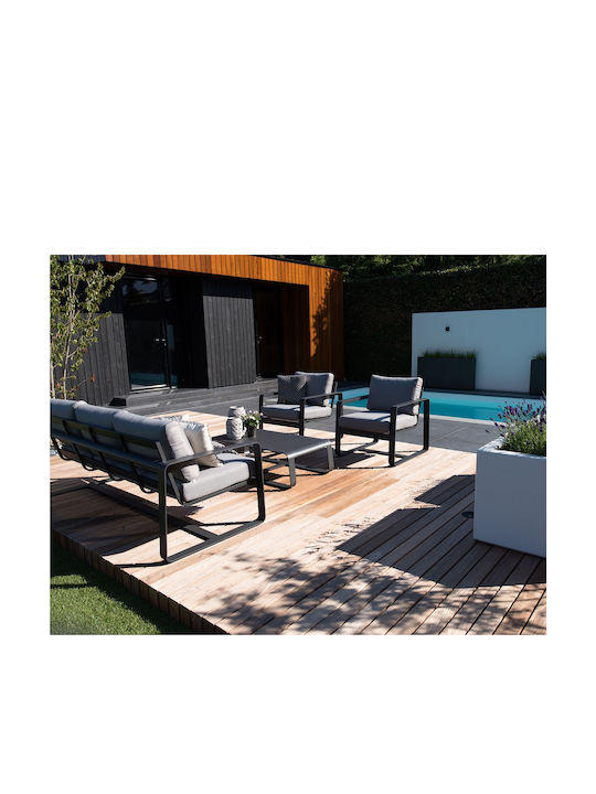 Garten- und Outdoor-Möbelsets Amalf 4 Stück Aluminium mit Kissen