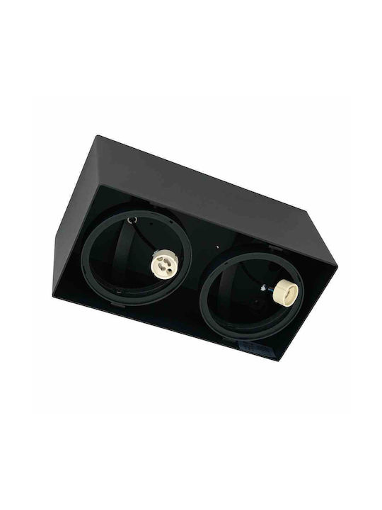 Eko Light Spot Încorporat cu Soclu GU10 Negru 1buc