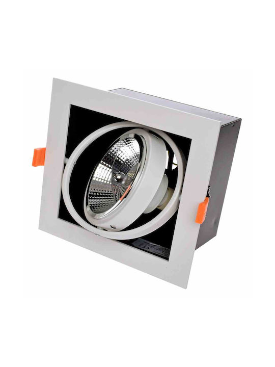 Eko Light Einbau Spot mit Fassung GU10 Weiß 1Stück