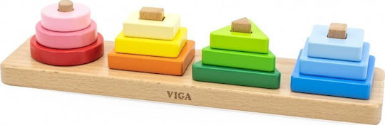 Viga Toys Παιχνίδι Στοίβαξης από Ξύλο για 18+ Μηνών