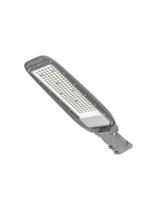 Eko Light Външна Стояща Лампа LED Улично Осветление 100W с Неутрално Бяло Светлина IP65 Сива