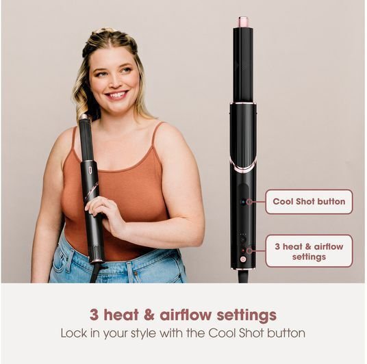 Shark FlexStyle 5-in-1 Ceramic Electric Brush with Air for Straightening and Curls 1650W