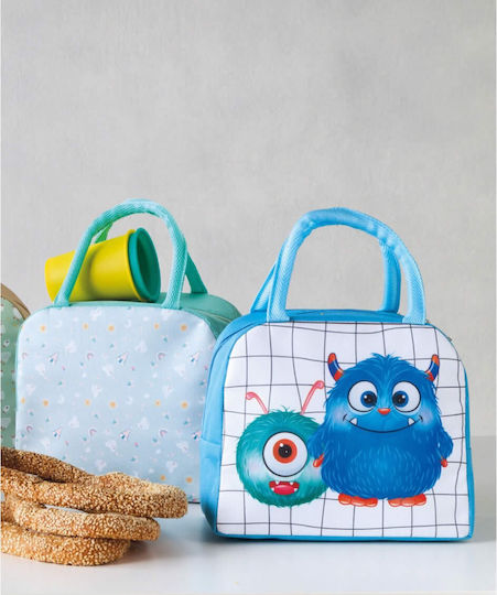 Kentia Kounelito School Insulated Hand Lunch Bag Light Blue 19 x 13 x 23cm