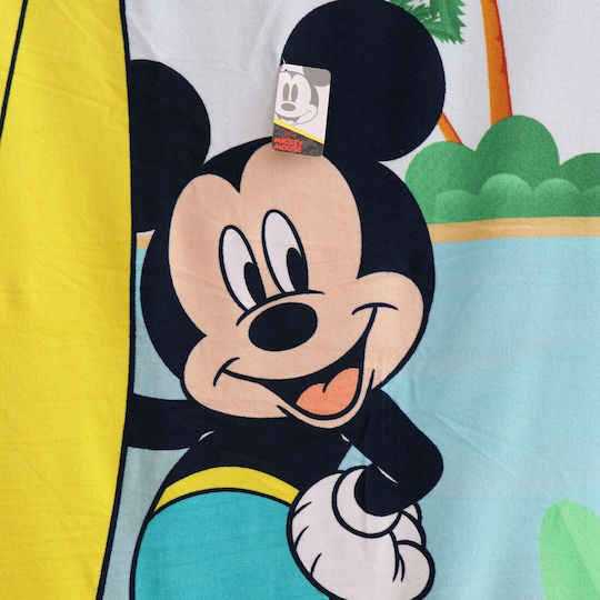 Disney Mickey Mouse Πετσέτα Θαλάσσης Microfiber Fast Dry 70x140εκ Ye18203 Ανοιχτό Μπλε 70x140εκ