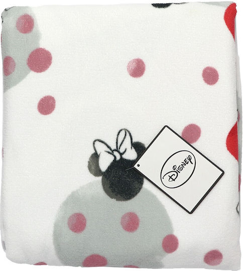 Disney Minnie Mouse Πετσέτα Θαλάσσης Microfiber Fast Dry 90x170εκ Ye37017 Λευκό 70x140εκ