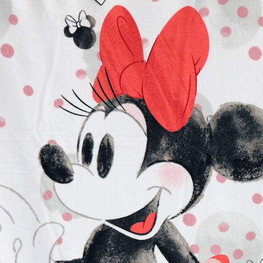 Disney Minnie Mouse Πετσέτα Θαλάσσης Microfiber Fast Dry 90x170εκ Ye37017 Λευκό 70x140εκ