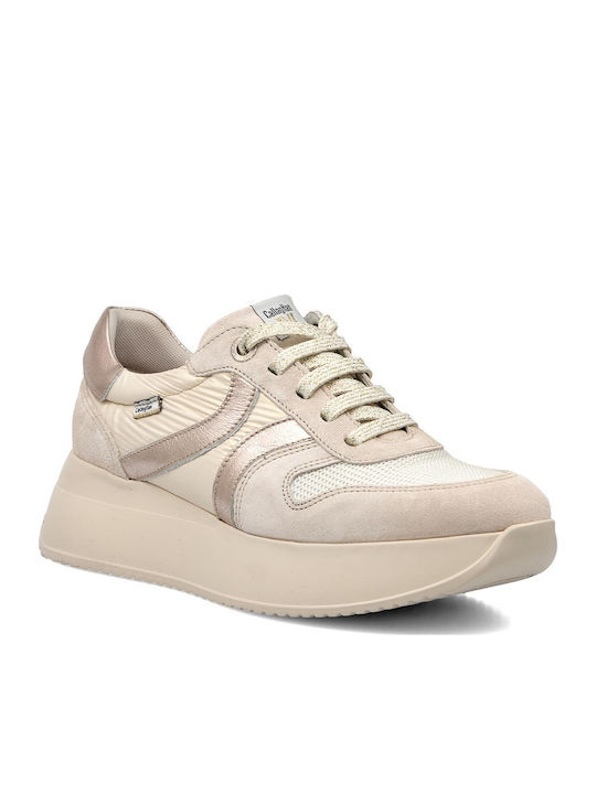 Γυναικεία Sneakers Μπεζ / Χρυσό