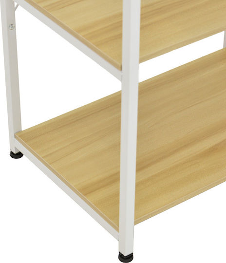 Pakketo Depo Επιδαπέδια Ραφιέρα Μπάνιου Μεταλλική 60x40x120cm Λευκή