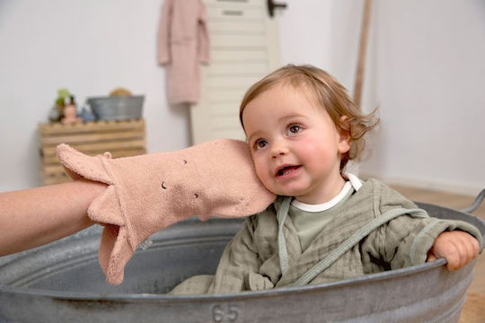 Laessig Baby Schwamm-Handschuh Bad Octopus Rosa