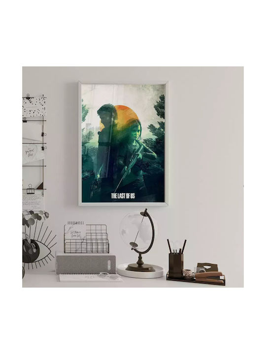 The Last Of Us Κάδρο Ξύλινο Μαύρο 30x40cm