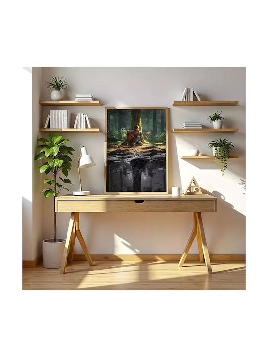 Gaming Poster Last Us Part 2 Gm2306 40cm X 50cm Μαύρο Ξύλινο Κάδρο
