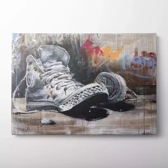 Γκράφιτι Με Παπούτσια σε Καμβά 65x95 cm