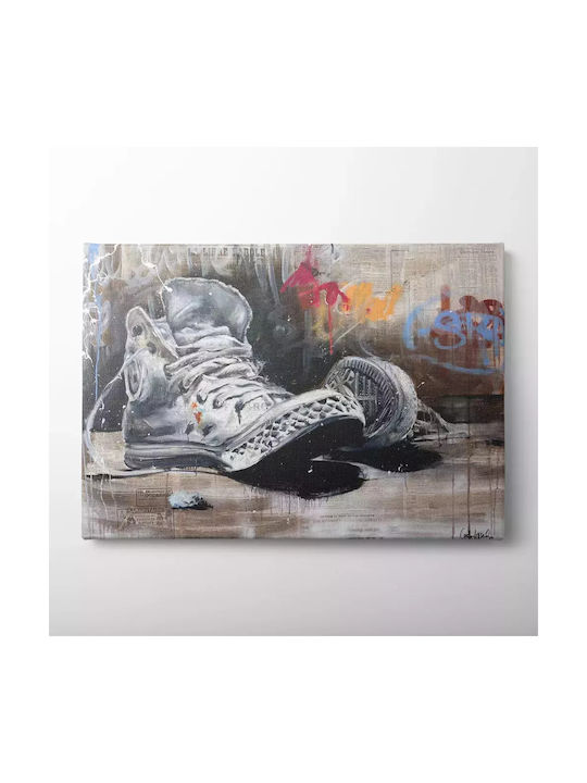 Γκράφιτι Με Παπούτσια Πίνακας σε Καμβά 30x40cm