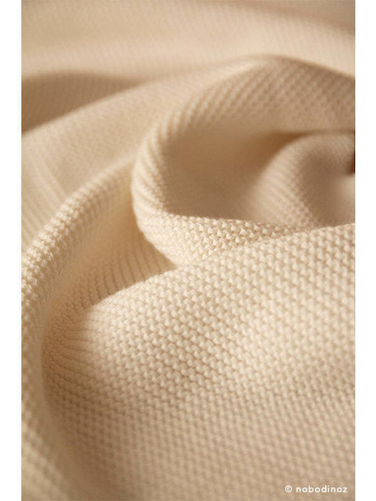 Nobodinoz Baby Hooded Bath Towel with Hood So Natural Natural 65x65cm
