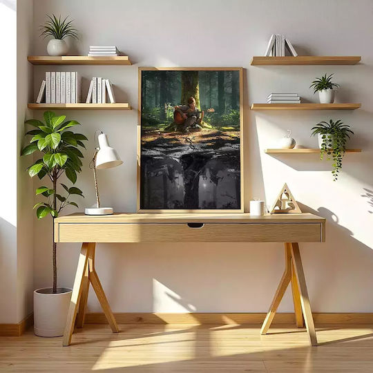 Плакат за игри Last Us Part 2 Gm2306 21см X 30см Черна Дървена Рамка