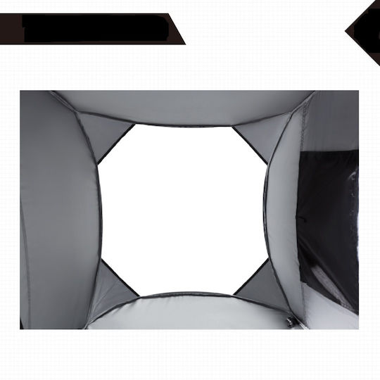KingCamp Camping Tent Pop Up Toilet Black 3 Seasons 190cm
