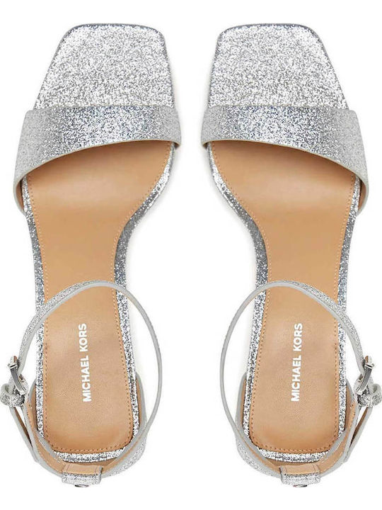 Jaida Heeled Sandals Silver