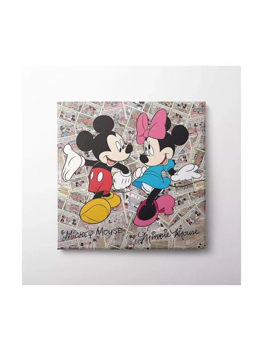 Παιδικός Πίνακας Mickey & Minnie 65x65εκ.