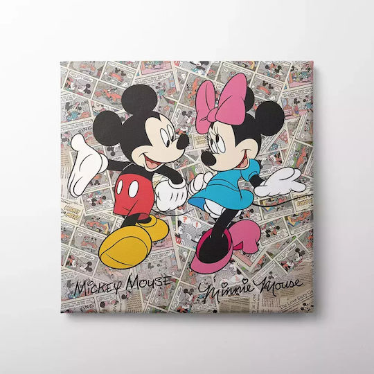 Παιδικός Πίνακας Mickey & Minnie 65x65εκ.