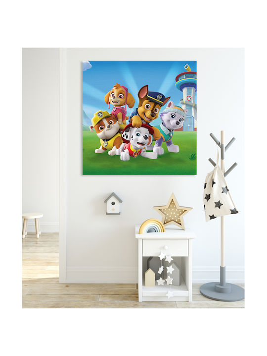 Kids Canvas Wall Painting Paw Patrol 95x95cm