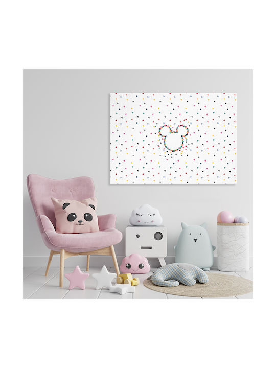 Παιδικός Πίνακας Mickey σε Καμβά 80x120εκ.